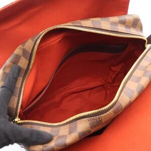 Louis Vuitton Damier Leather Brown Shoulder Canvas Naviglio Bag